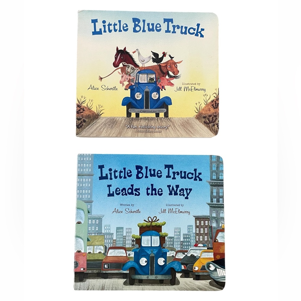 Little Blue Truck - Little Blue Truck Leads the Way Board Books GUC
